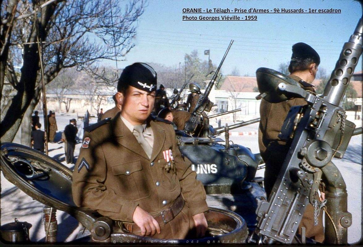 1639- Le Telagh - Prise d'Armes - 9e Hussards - 1959.jpg